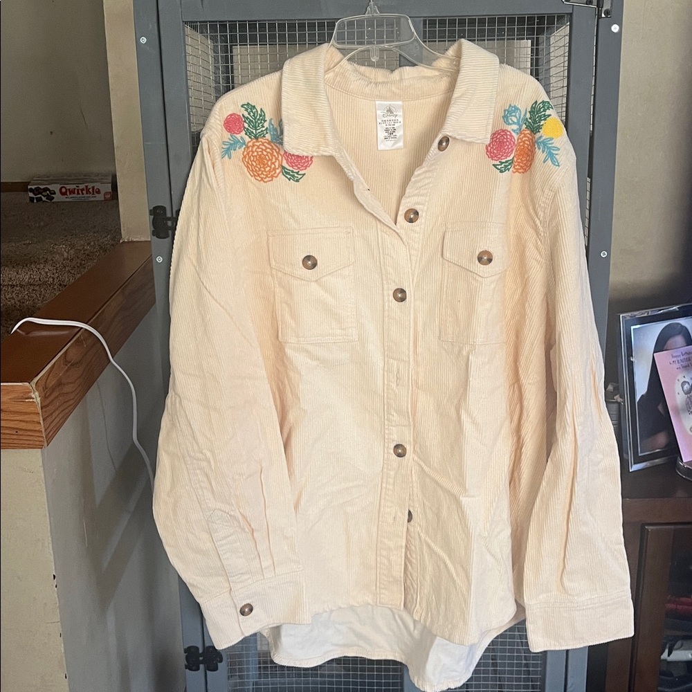 Disney Cream Ribbed Top